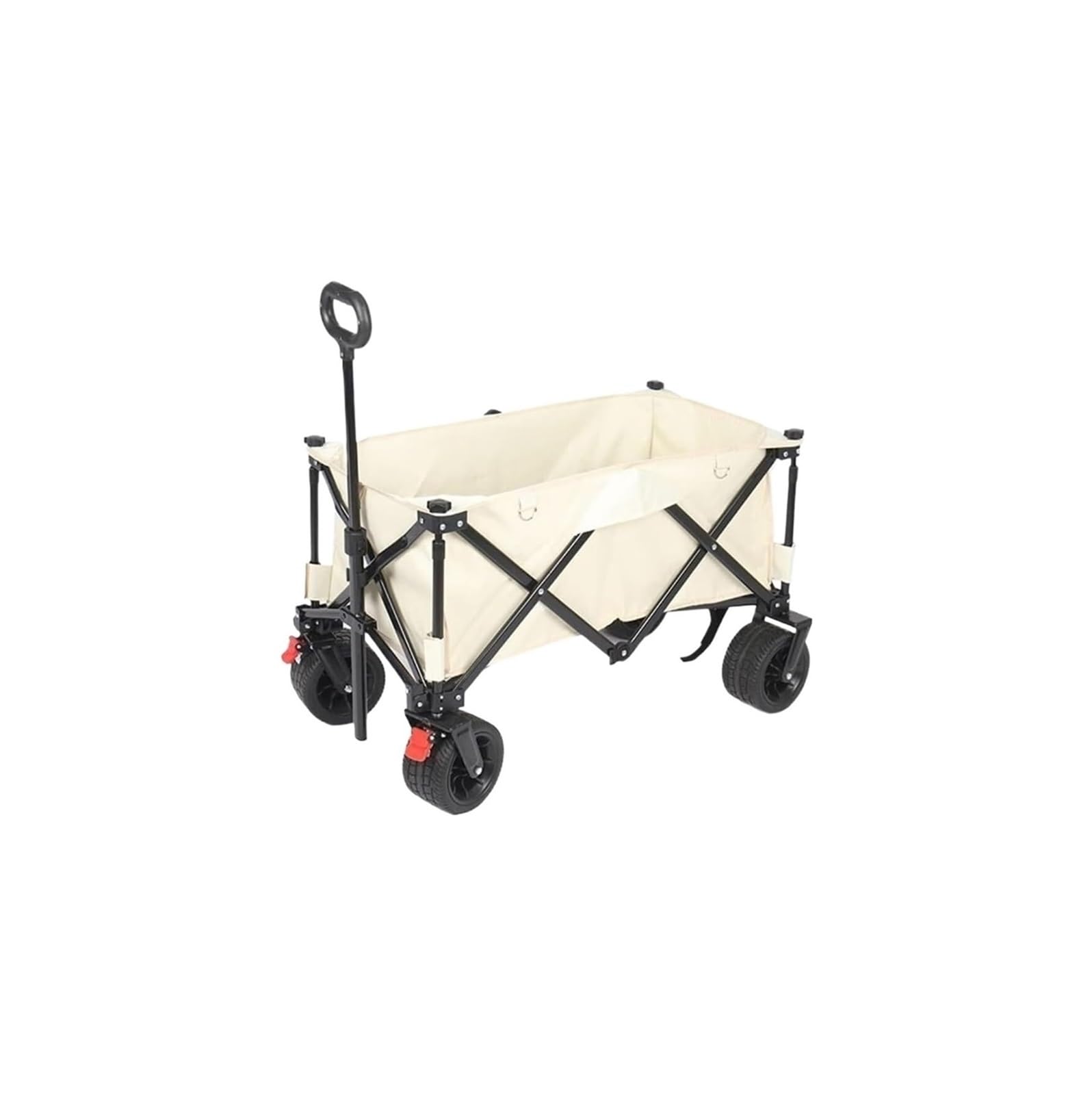 Fgjsfhrdtu One Color Outdoor Camping Folding Trolley, Portable Multi-Purpose Fishing Cart