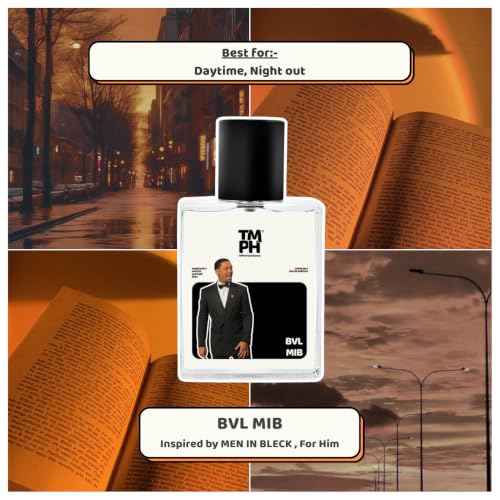 Image of TMPerfumehouseBvl MIB EDP for Men | Spicy, Woody & Long Lasting Perfume Spray | Warmspicy, Woody & Leather Fragrance | Luxury Gift for Him | TMPH | 50ml