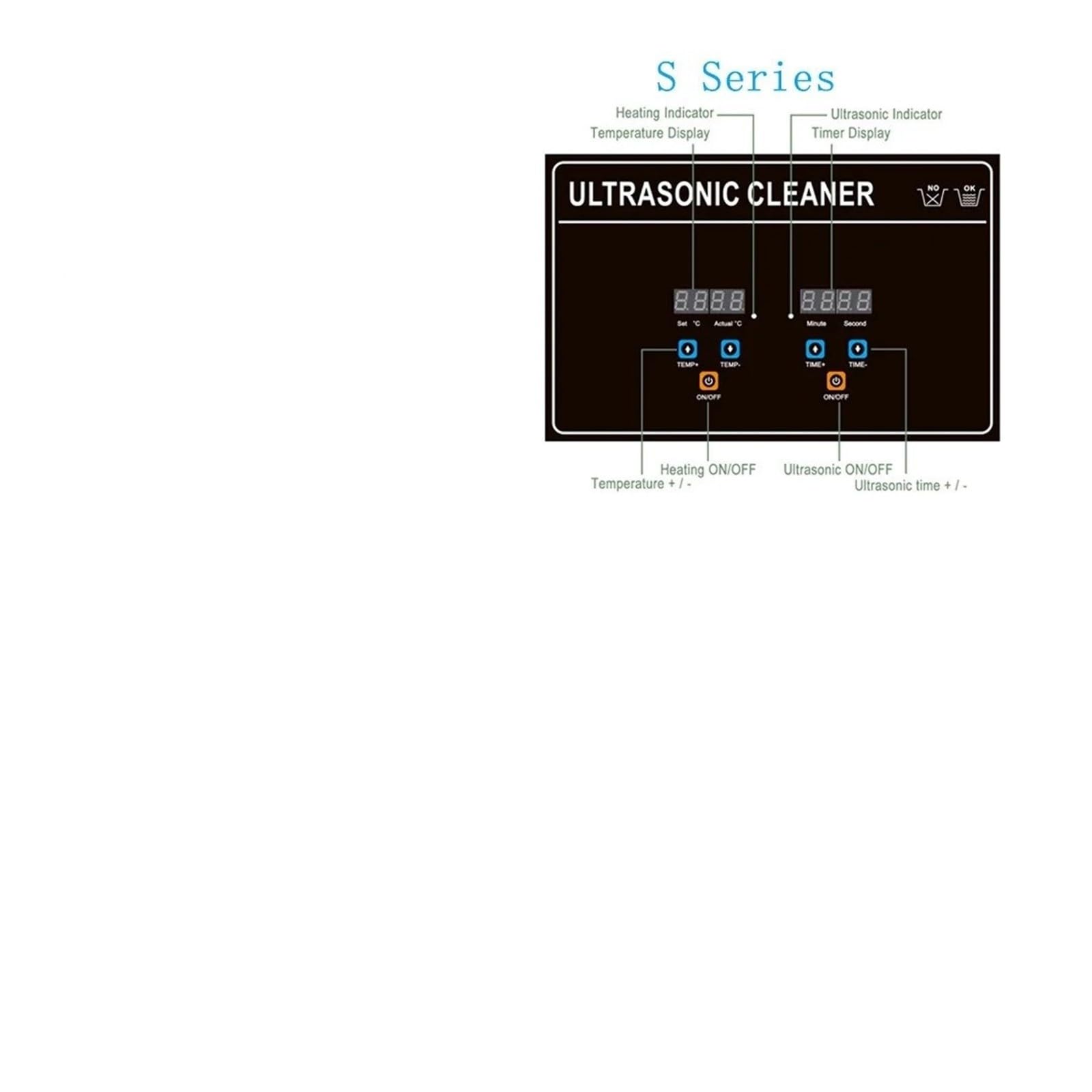 Limpiador ultrasónico, Limpiador Ultrasónico 30L 600w con Calentador Limpieza Ultrasónica