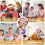 IFHDO Mermaid Doll, Plush Pillow, Ocean Plush Toys, Little Kawaii Doll Cushion 20 CM, Cartoon Soft Toys, Soft Toys for Girls, Gifts for Girls （Purple） - Image 5