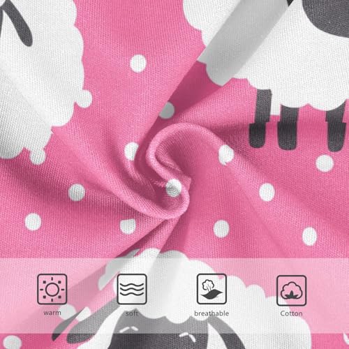 Animal Toddler Girls Underwear 2t Cotton Panties for Girl Cute Cartoon Sheep White Hotpink Briefs Undies Kids3