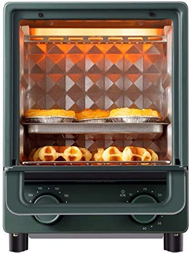 Mini-oven Elektrisch met licht Elektrische grill met instelbare temperatuurregeling Timer Drielaagse bakpositie bespaart meer ruimte Mini-ovens van 12 liter happy - Afbeelding 3