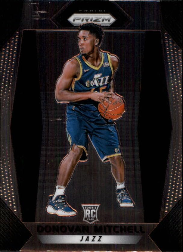 2017-18 Panini Prizm #117 Donovan Mitchell RC Rookie NBA Basketball Trading Card Utah Jazz