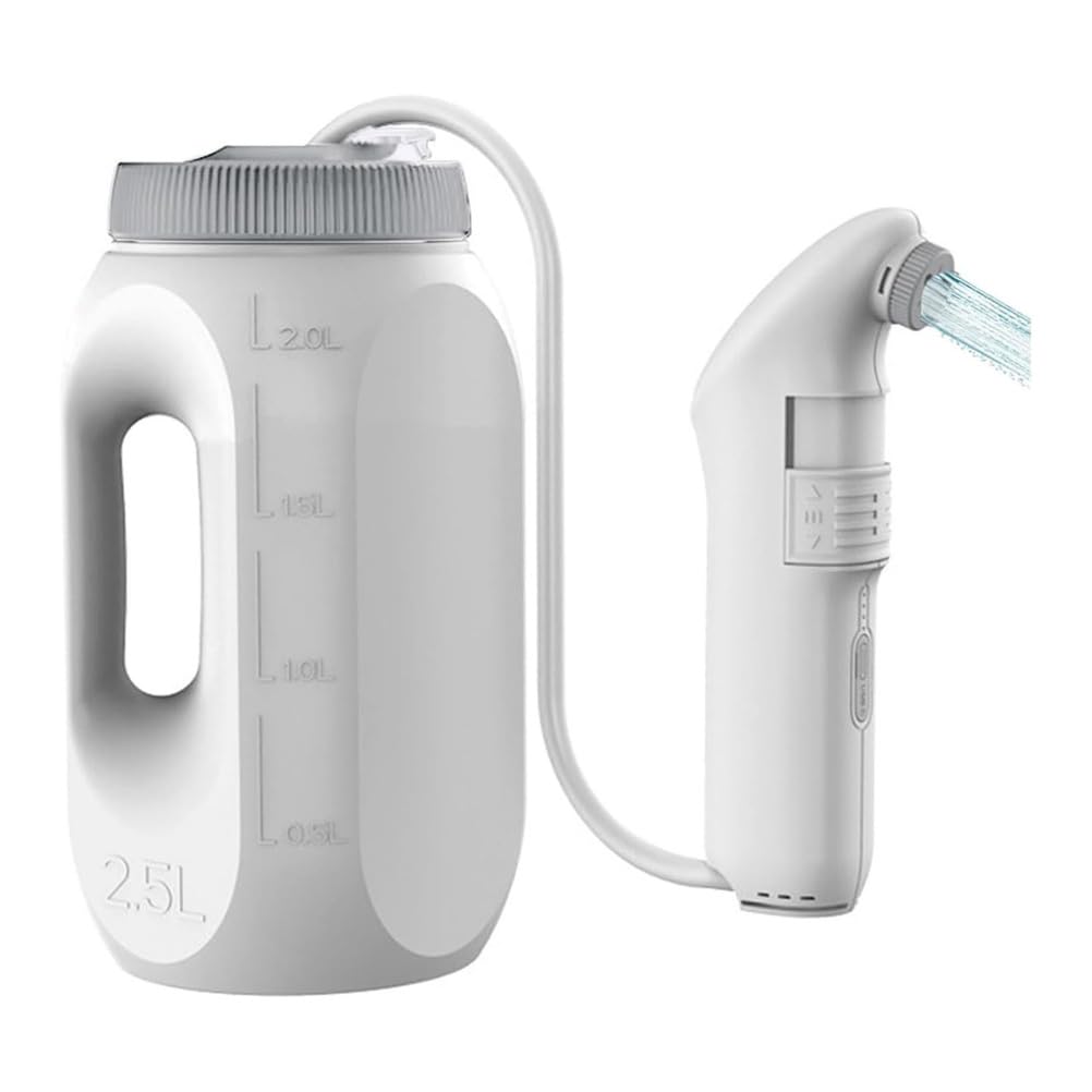 Bidet Portátil Eléctrico 2.5L, Botella Lavado Perineal Postparto para Higiene Personal, Hemorroides, Camping, Senderismo