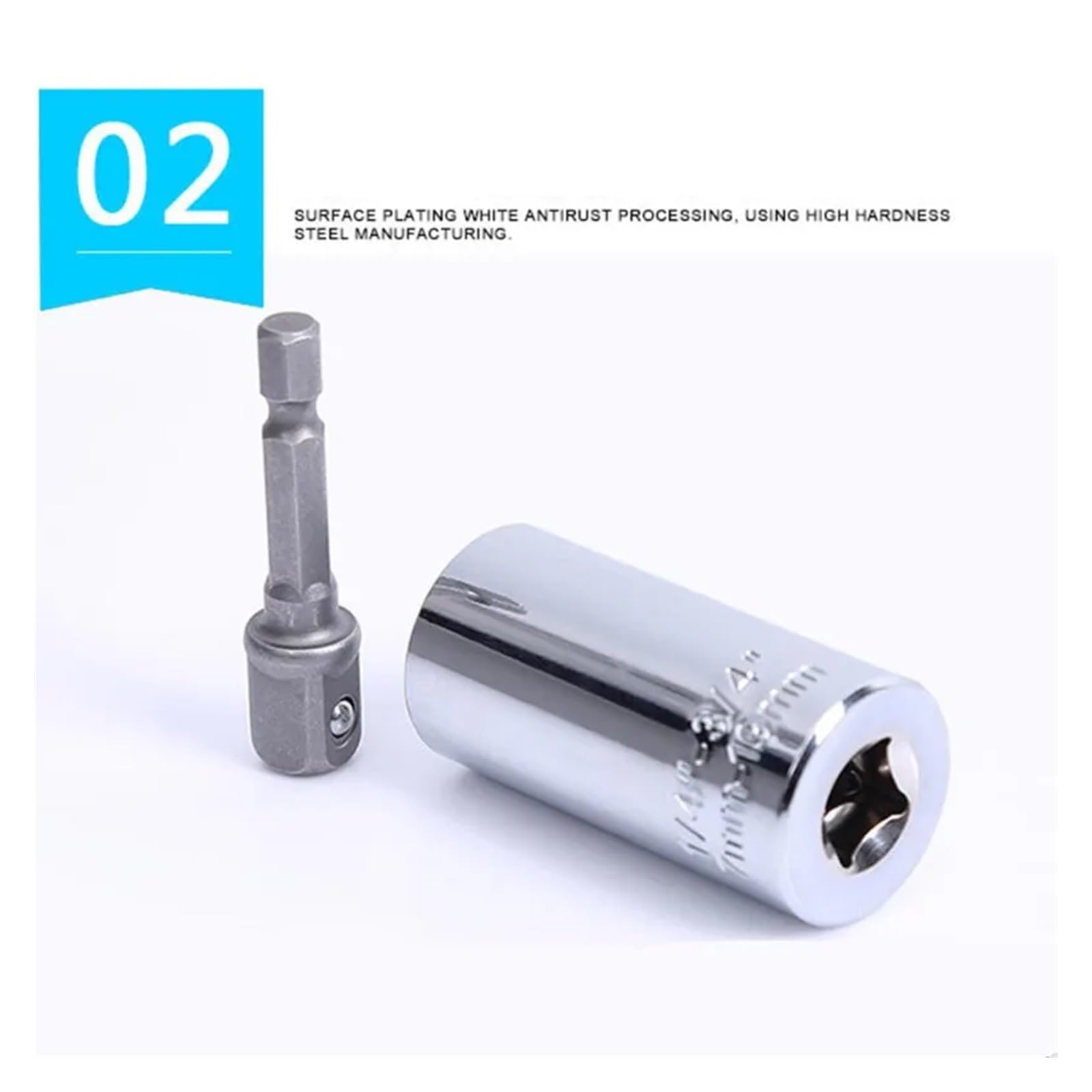Clé de connexion magique multifonctionnelle à douille universelle, 7-19mm 9-27mm 11-32mm, poignée, adaptateur de perceuse électrique, outil de manchon de boulon d'écrou ( Color : Sleeve and Connector