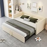 Style moderne et minimaliste : Grâce à ses lignes épurées et ses formes fines, ce canapé lit apporte une touche d’élégance contemporaine à votre intérieur. Confortable en tant que canapé durant la journée et facile à transformer en couchage la nuit, il est parfait pour recevoir des invités ou pour un usage quotidien.
