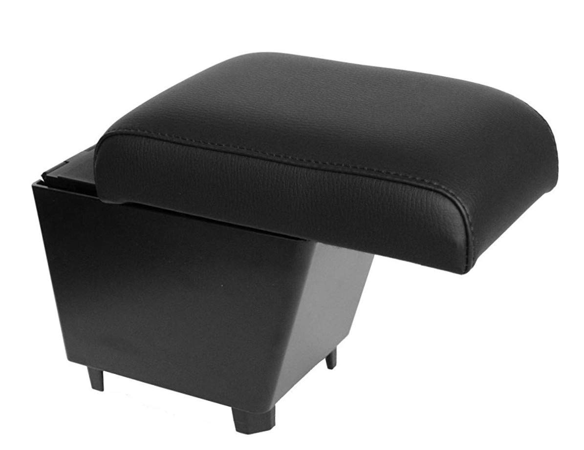 Bracciolo portaoggetti REGOLABILE in lunghezza compatibile con Land Rover Freelander 2 (2007-2012) in eco pelle nero