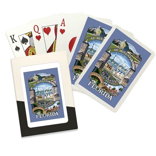 Baraja de cartas de póker St Augustine Florida 52 cartas