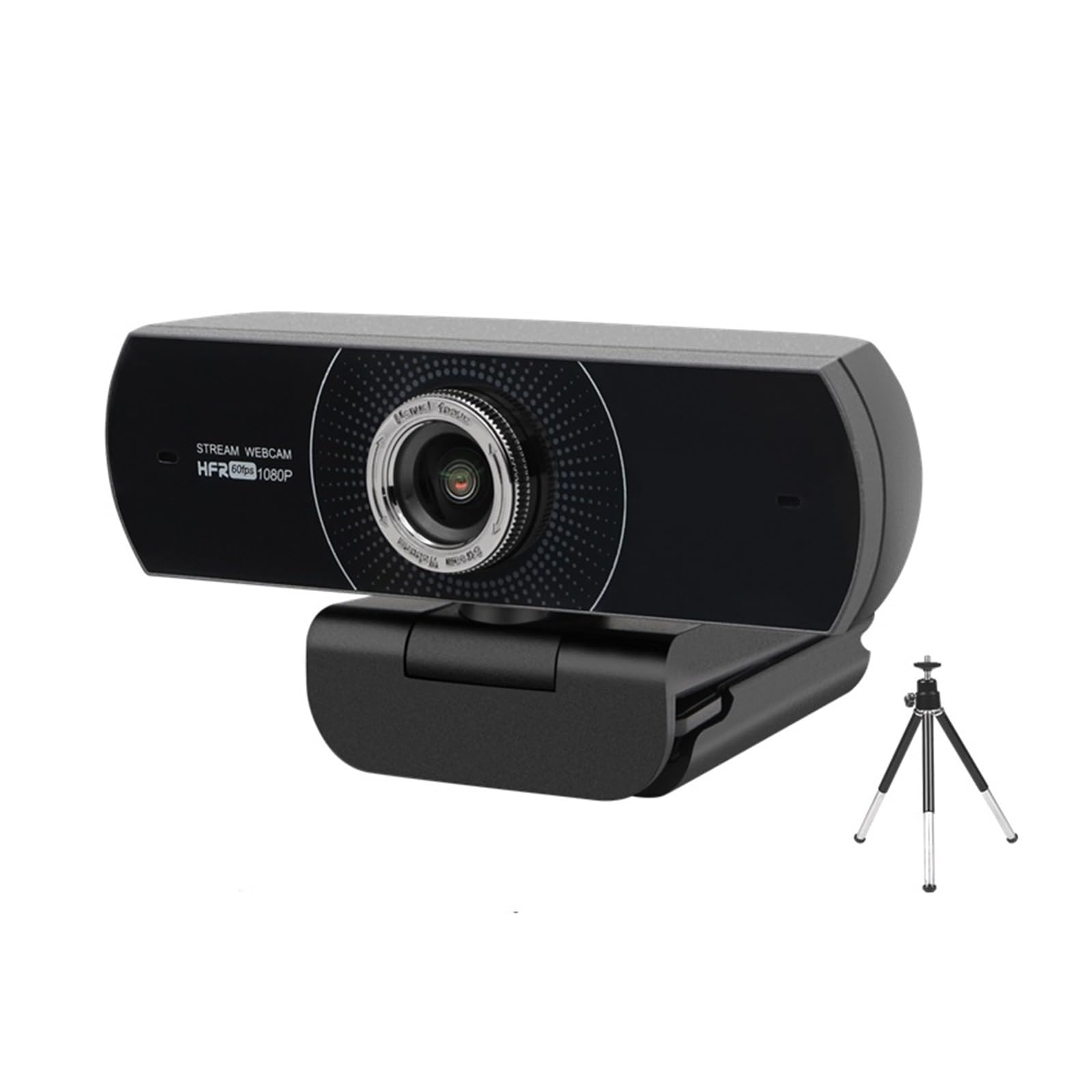 Webcam HD 1080P 60fps USB Web Camera with Microphone for PC Conference with Tripod for Conferencing, Live Streaming, Recording