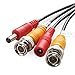 Postta BNC Video Power Cable (4 Pack 100 Feet) Video Security Camera Cable Wire with Eight Connectors for CCTV DVR Surveillance System