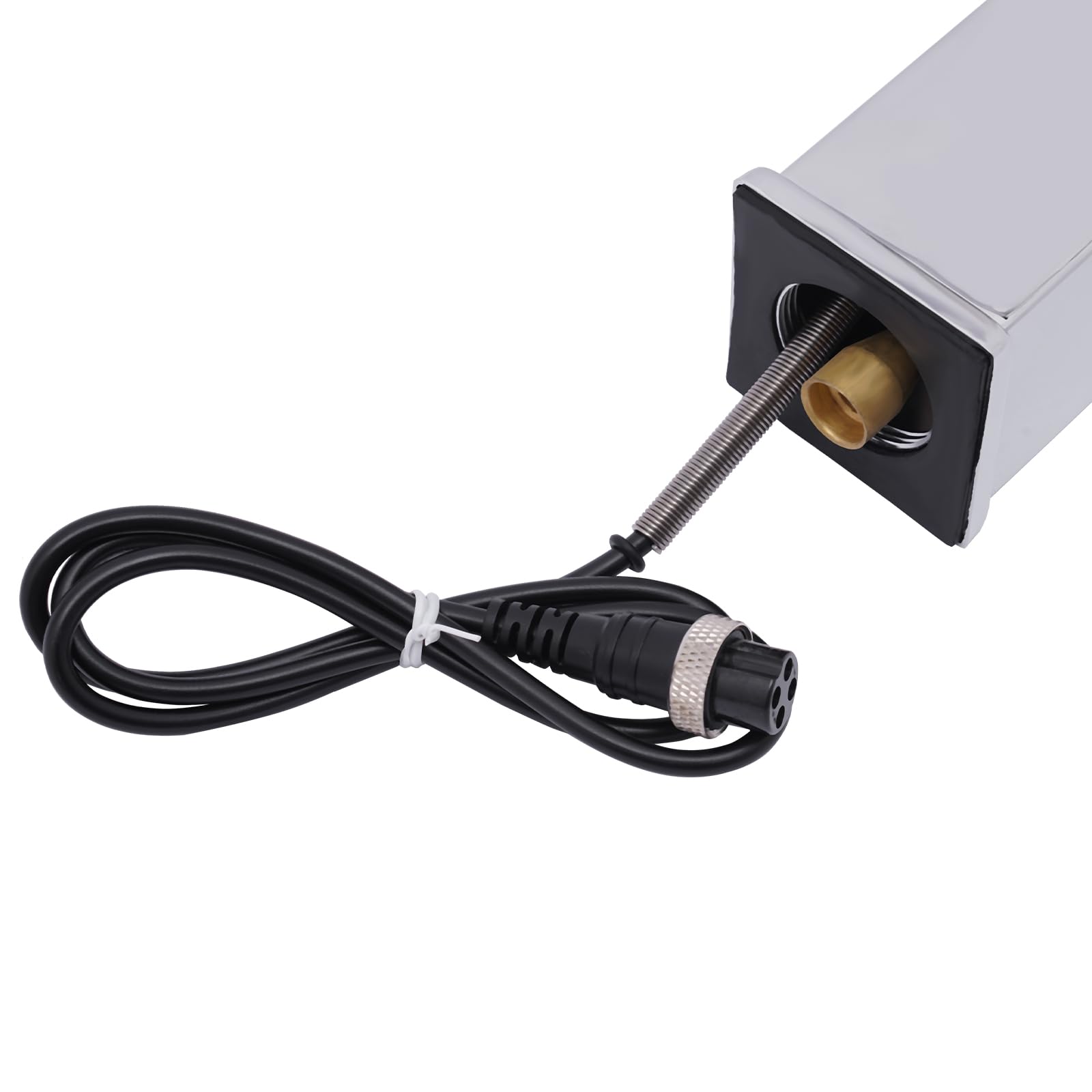 Grifo con sensor infrarrojo para baño, grifo de lavabo sin contacto, con sensor automático, para lavabo, baño (16,5 x 18 cm)