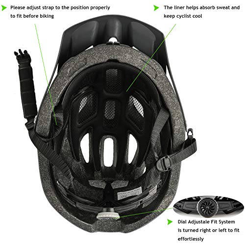 Image of Exclusky Mountain Bike Helmet MTB Bicycle Cycling Helmets for Adult Women and Men CPSC Certified