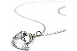 Clear Quartz Sterling Silver Crystal Necklace