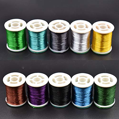 10 Colors Fly Tying Floss Thread Silk Shiny Fly Tying Materials For Nymphal & Streamer Flies (10 Spools Total (5 Light +5 Deep)) 10 Colors Fly Tying Floss Thread Silk Shiny Fly Tying Materials For Nymphal & Streamer Flies (10 Spools Total (5 Light +5 Deep))