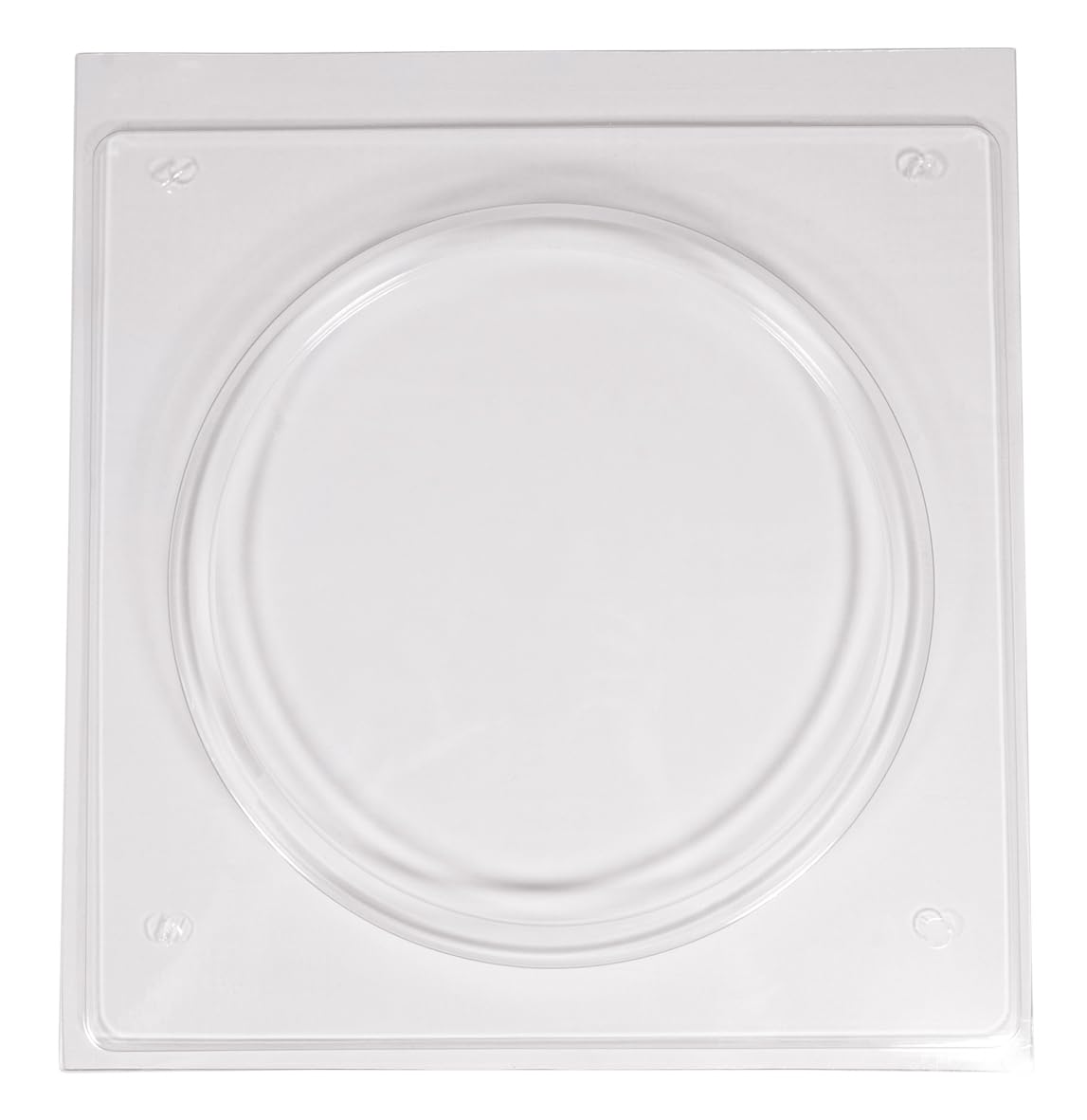 Rayher Rectangle Tray Casting Mould for Plaster and Concrete Crafts, Tray-Shaped Mould for Casting, Reusable Mould,clear, 25x25x2cm, 36140000