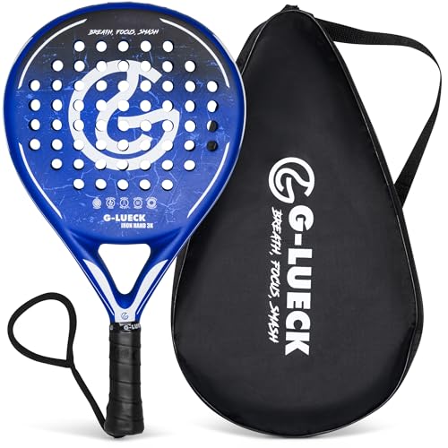 Raquette de padel ronde pour débutant et joueur confirmé en carbone