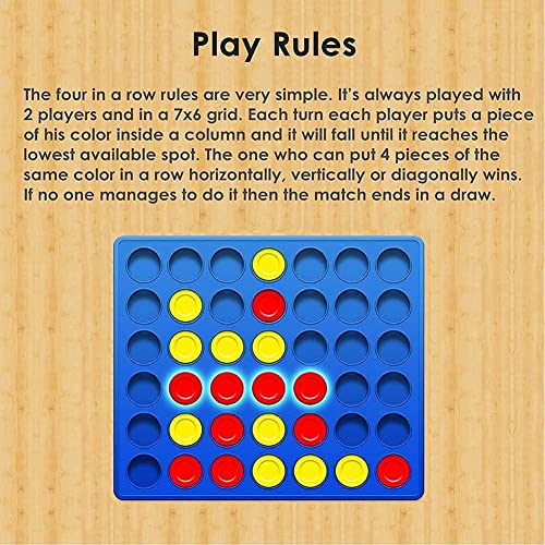 Pup Go 4 In A Line Game,6 Spare Discs Included, Four In A Row Line Up 4 Gaming Fun Set, Travel Portable Convenient Size thumb #5