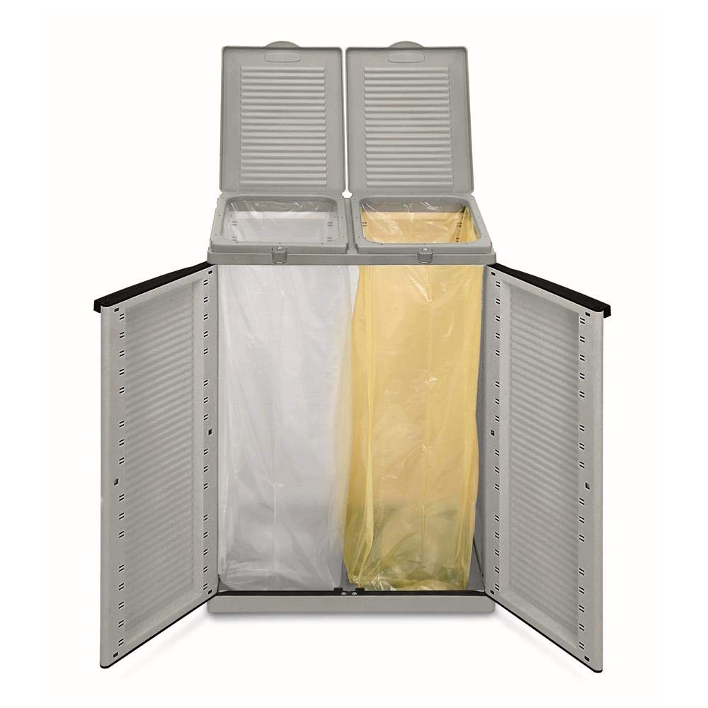 Terry, Ecocab 2 , Armario Recogida Selectiva de Residuos, 2 Compartimentos. 68x39x88,7 cm