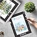 Frametory, 18x24 Photo Mat with White Core Bevel Edge 12.5x18.5 Openings, Acid Free Framing Matte for 13x19 Pictures, 4-ply Thick Black Paper Mats Pack of 10