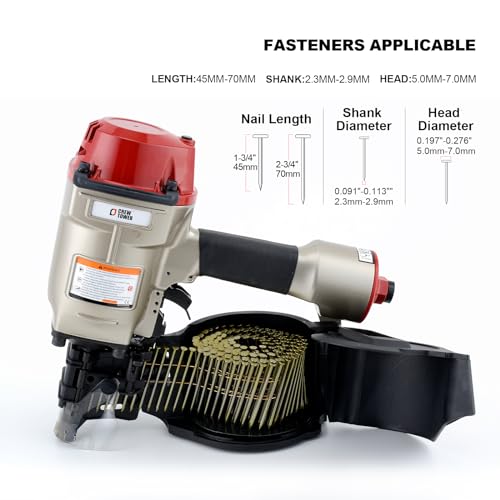 Pregador de revestimento de bobina pneumática CN70,15 graus 1-3/10.2 cm a 2-3/10.2 cm Tapume de bobi