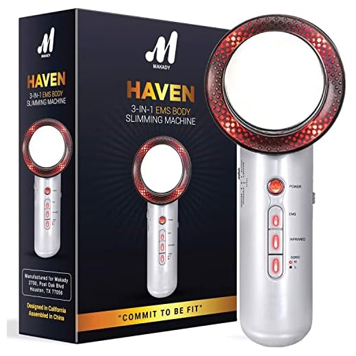 Makady 3 in 1 Body Slimming Device –Triggers Fat Removal from Belly and Waist – Rejuvenates Skin – Beauty Massager for Face, Arms, Waist, Feet and Belly - Gives Toned Skin and Body