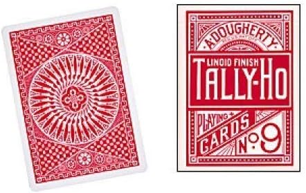Tally-Ho Playing Cards - Circle Back - RED