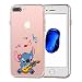 iPhone 7 Plus CASE,iPhone 8 Plus CASE, Stitch Playing Guitar 3D Printed Soft Clear Cute Case