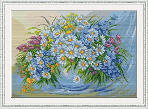 Peinture au diamant 5D fleur en pot kit complet adultes 30x40cm