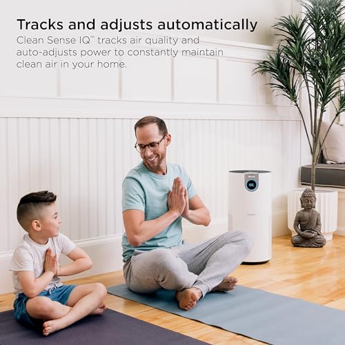 Image of Shark Air Purifier for Home Large Room, Clean Sense Technology, HEPA Air Filter, 1000 Sq Ft, Kitchen, Filters Smoke, Captures 99.98% of Particles, Pet Dander, Pollutants, Dust, Allergens, HP201
