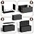 EFU Outdoor Storage Box 100 Gallon Deck Box Resin Outdoor Toy Storage With Lockable Lid, Hydraulic Struts, Rattan Style Package Delivery Boxes for Outside Patio Yard Garden (Black)