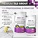 SGA 30 - Super Grout Additive Premium Waterproof Tile Grout Repair Kit (Grout Sold Separately) Includes Epoxy Sponge - Syringes - Mixing Cups & Sticks - Makes 90 oz Epoxy Grout - Made in USA