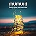 MUMUXI Battery Operated LED Fairy Lights, 16 Pack, 10ft Warm White, Waterproof, Energy Efficient, Indoor Outdoor Usage