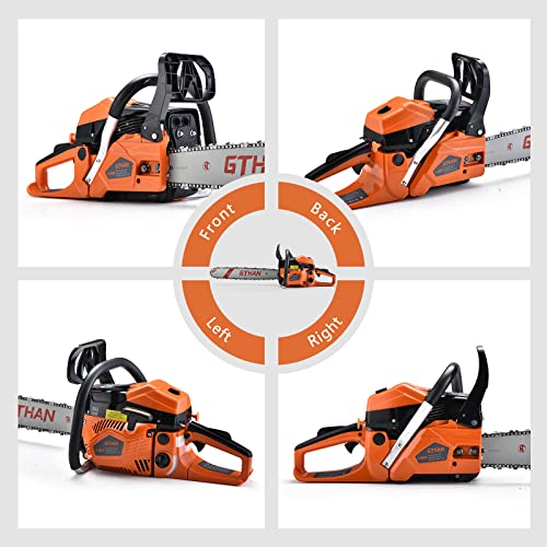 62Cc Gas Chainsaws 2-Cycle Gasoline Powered Chain Saws Handheld Cordless Petrol Chainsaws Optional 20 Inches Gas Chain Saws For Trees Wood Farm Garden Ranch Forest Cutting #TOP3