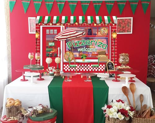 Fondo Fotográfico Pizza Shop 8x6FT (2.4m x 1.8m) miniatura 3