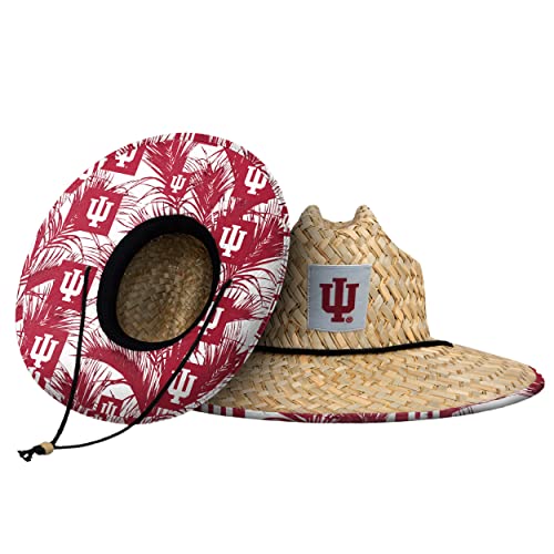 Image of FOCO NCAA Mens NCAA College Team Logo Floral Straw Sun Hat