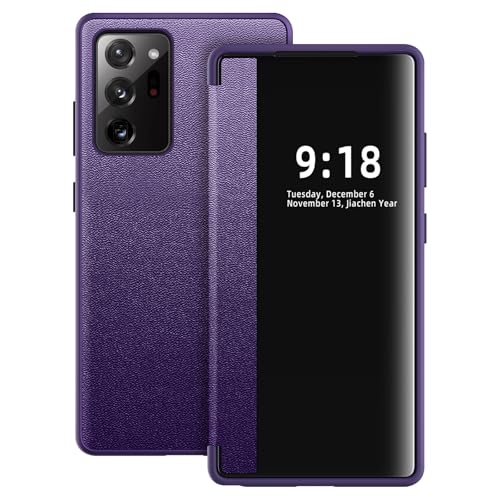 Étui Samsung Note 20 Ultra S View violet pour rester connecté en déplacement