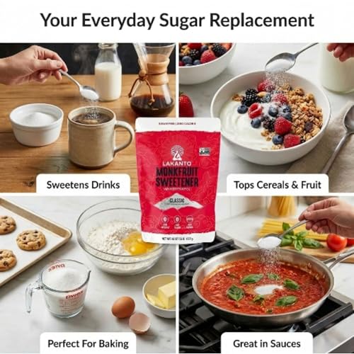 Lakanto Monk Fruit Erythritol Sweetener