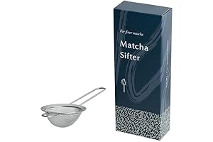 Naoki Matcha Large Stainless Steel Matcha Tea Sifter and Set for Lump-Free Matcha