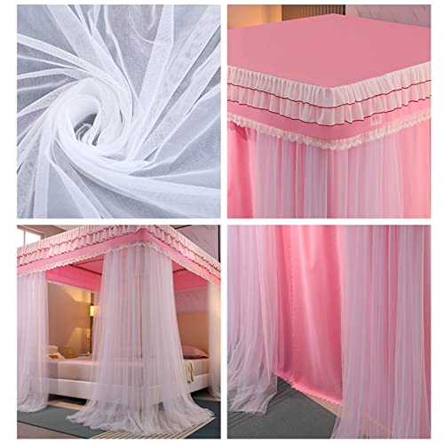 Dosel de cama de lujo 150x200cm con mosquitera a prueba de polvo para dormitorio 7