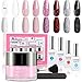 Produktbild Lavender Violets Dip Pulver 13 Pcs 14g/Glas BIG Dipping Powder System Creme Rosa Glitzer French Nail Kit Acryl Puder Maniküre Nail Art mit Base&Top Coat, Aktivator Brush Saver 760