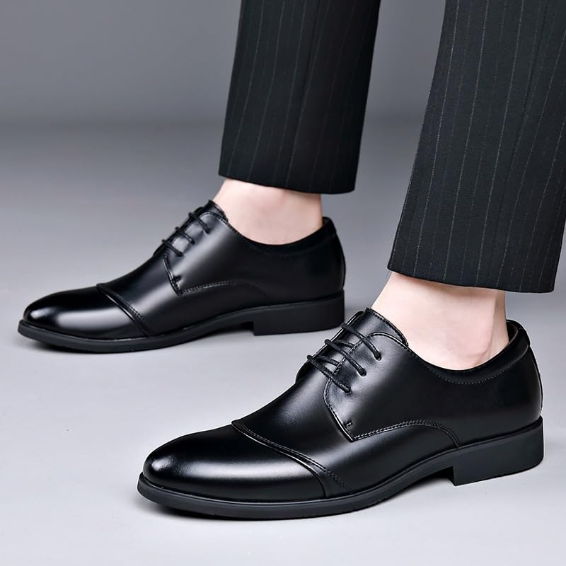 Dress Formal Shoes for Men Black Pointed Toe Formal Shoes Italian Cowhide Leather Gentleman Suit Footwear Business Casual Shoes for Men4