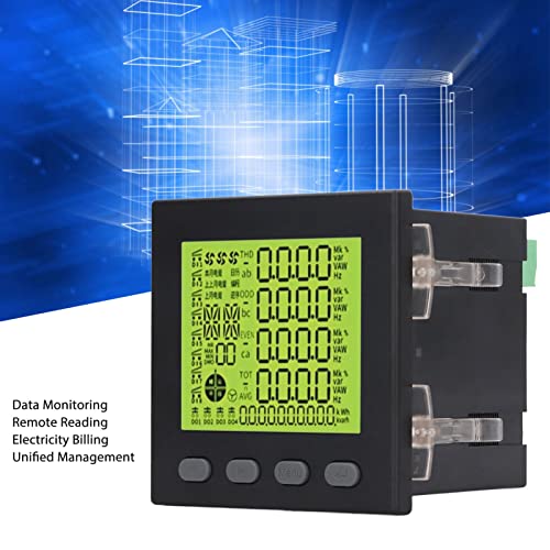 Compteur de puissance triphasé Domary AC380V 5A noir pour automatisation