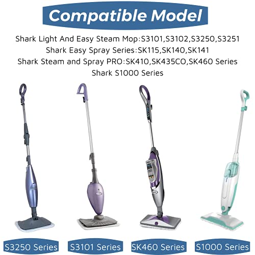 Flammi Steam Mop Pads For Shark Sk410 Sk435Co S1000 S1000A Sk460 Sk140 Sk141 S3101 S3250 S3251 Steam Mop Replacement Pads, 4 Pack #TOP1