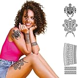 FIESTAS GUIRCA - TATOUAGES ÉPHÉMÈRES ART TRIBAL MAORI NOIR
