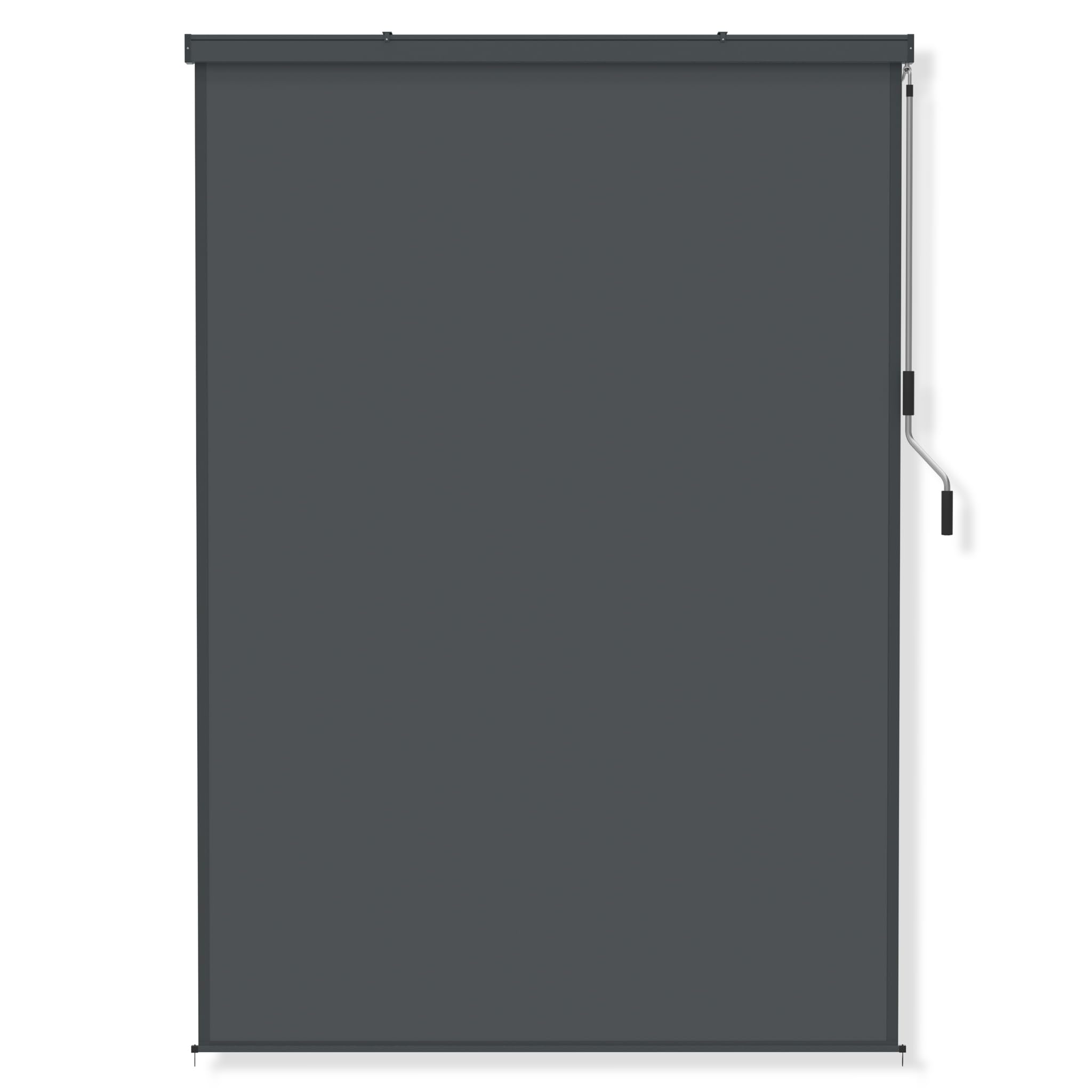 FIVMEN Store extérieur vertical 180 x 250 cm - Résistant aux intempéries - Protection solaire avec manivelle - Protection solaire - 180 cm de large - Protection contre les regards indiscrets - Pour