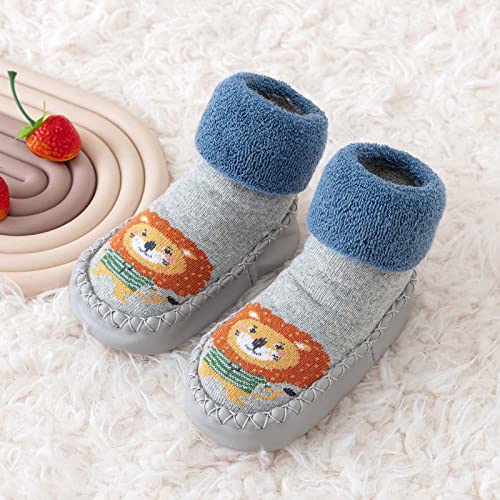 Kids Baby Toddler Sock Flat Shoes Stretch Knit Sneakers Rubber Sole Non-Sk𝗶d Indoorfloor Slipper Cozy Baby Shoes2