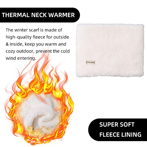Image of JANGANNSA Fleece Kids Scarf - Warm Winter & Autumn Neck Warmer for Boys & Girls 1-6Y