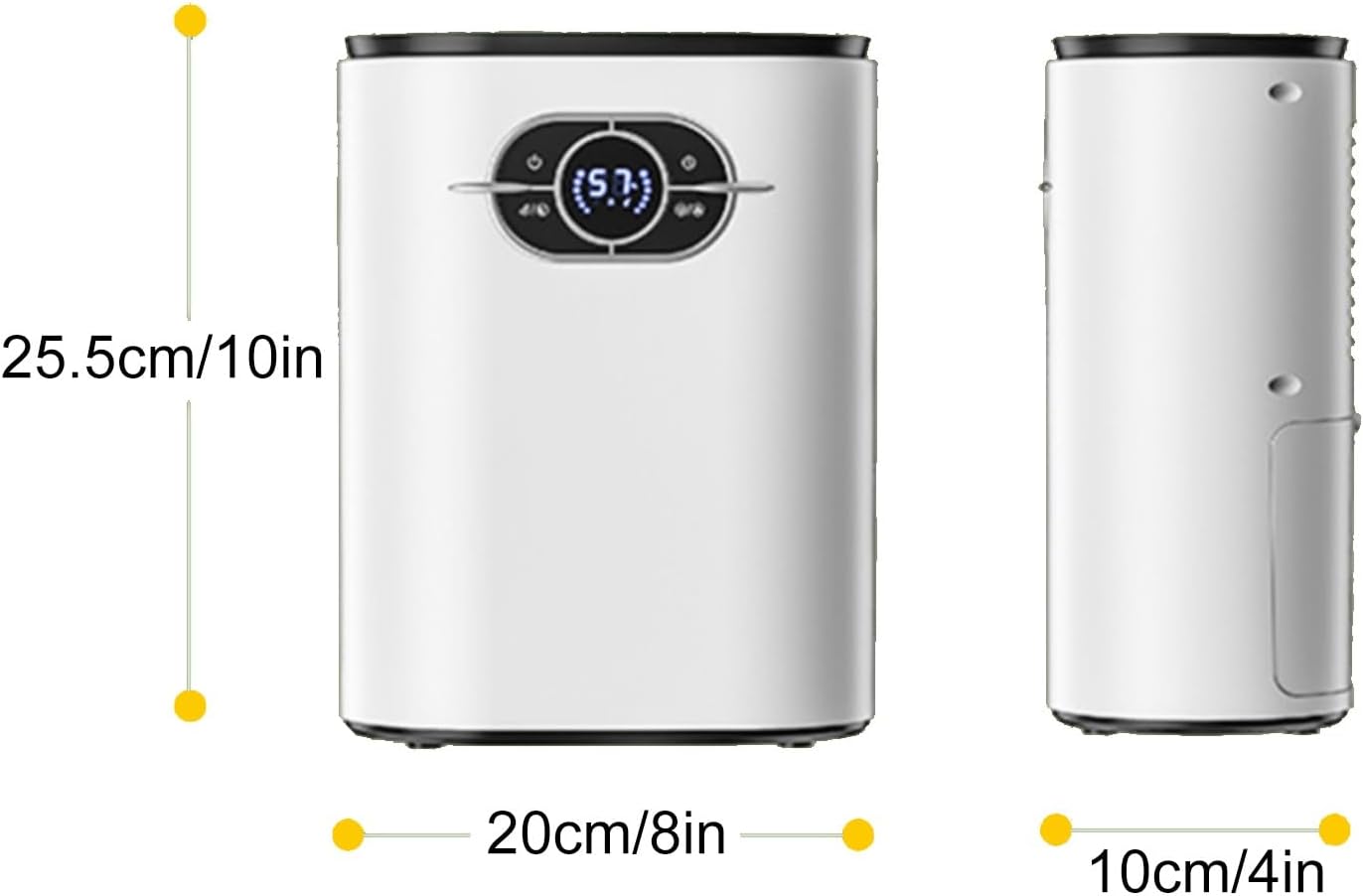 Portable 40 Oz Dehumidifier for Bedroom & Bathroom | Auto-Restart & Sleep Mode | Ideal for Home, Basement, RV | Quiet Moisture Removal Solution