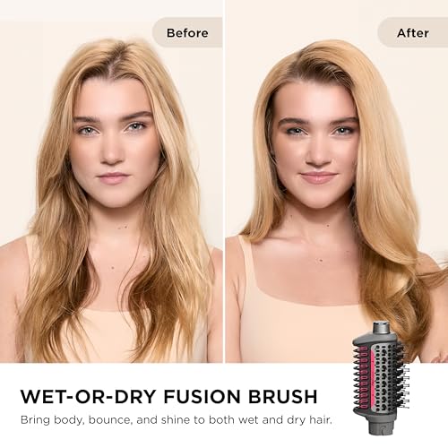 Shark FlexFusion Hair Dryer with Fusion Hair Brush, Ceramic Air Styler with Auto-Wrap Hair Curlers & Concentrator, Ceramic Plates, Metallic Mist HD641 by Shark - Image 8