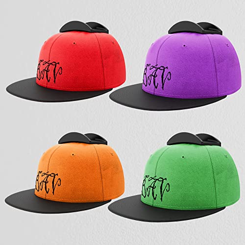 Grepad-Adhesive-Hat-Hooks-for-WallHat-Rack-for-Baseball-Caps-Holder10-Pack-Hat-Hangers-for-Wall-DisplayHat-Organizer-for-WallDoorClosetBlack